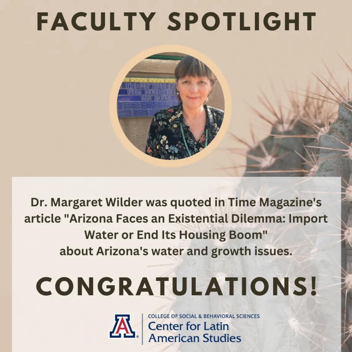 Faculty Spotlight Post