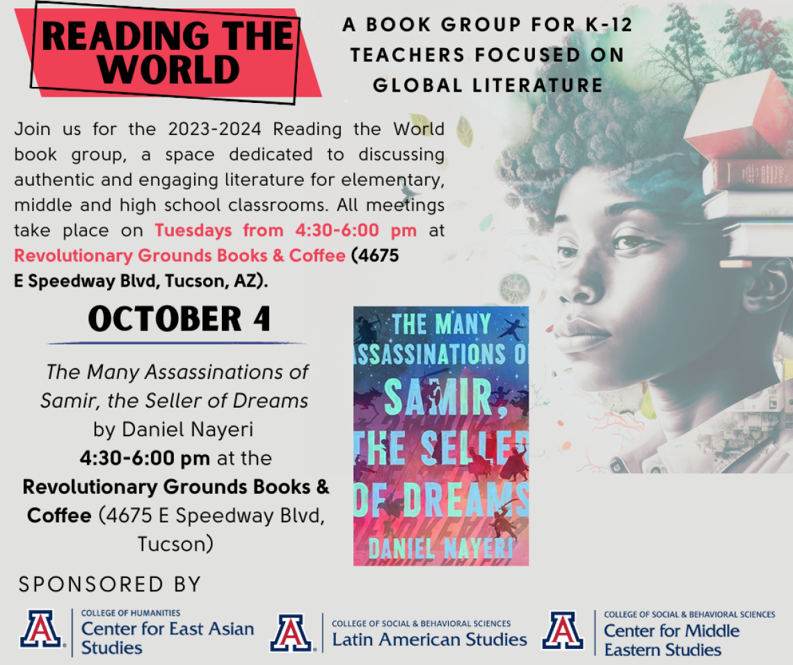 Flyer for October Reading the World Book Group