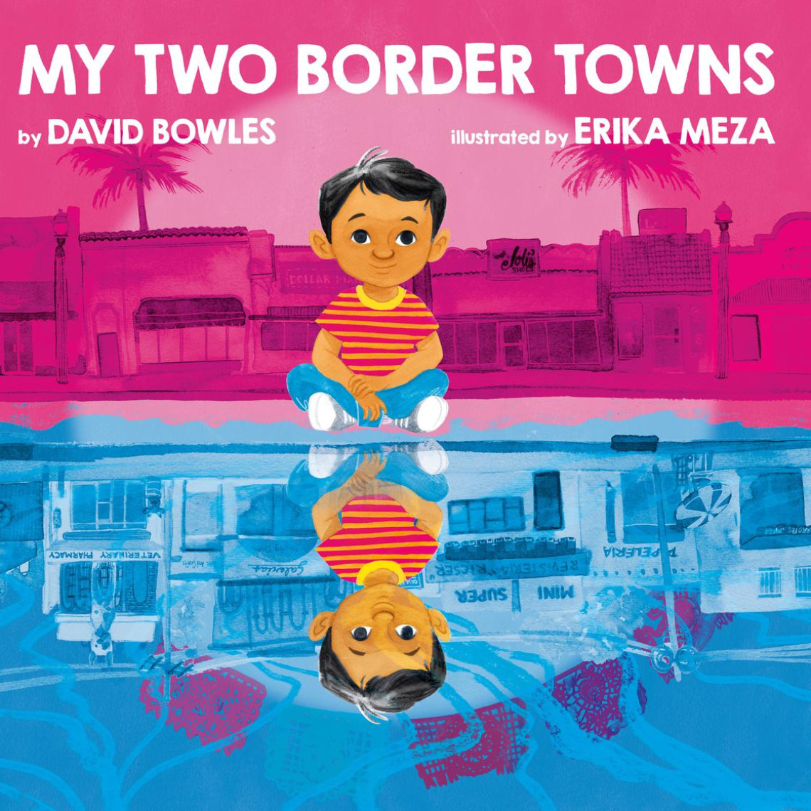 "My Two Border Towns" book cover.