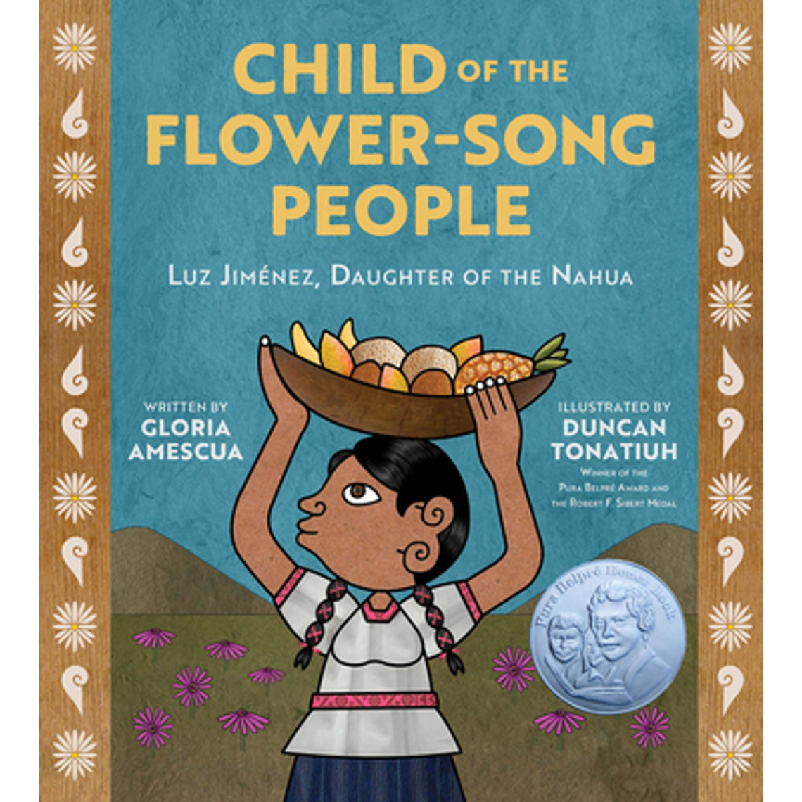 Book cover for "Child of the Flower Song People."