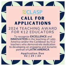 CLASP Call for Applications for K12 Educator Award