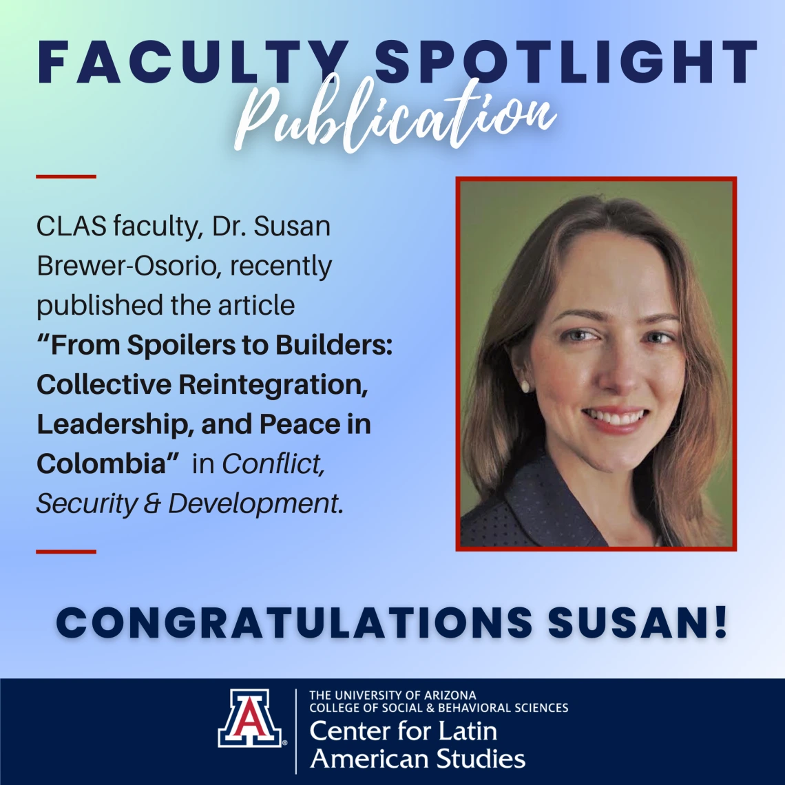 Dr. Susan Brewer-Osorio