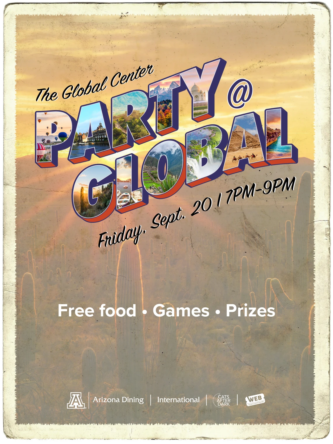 party at global event flyer