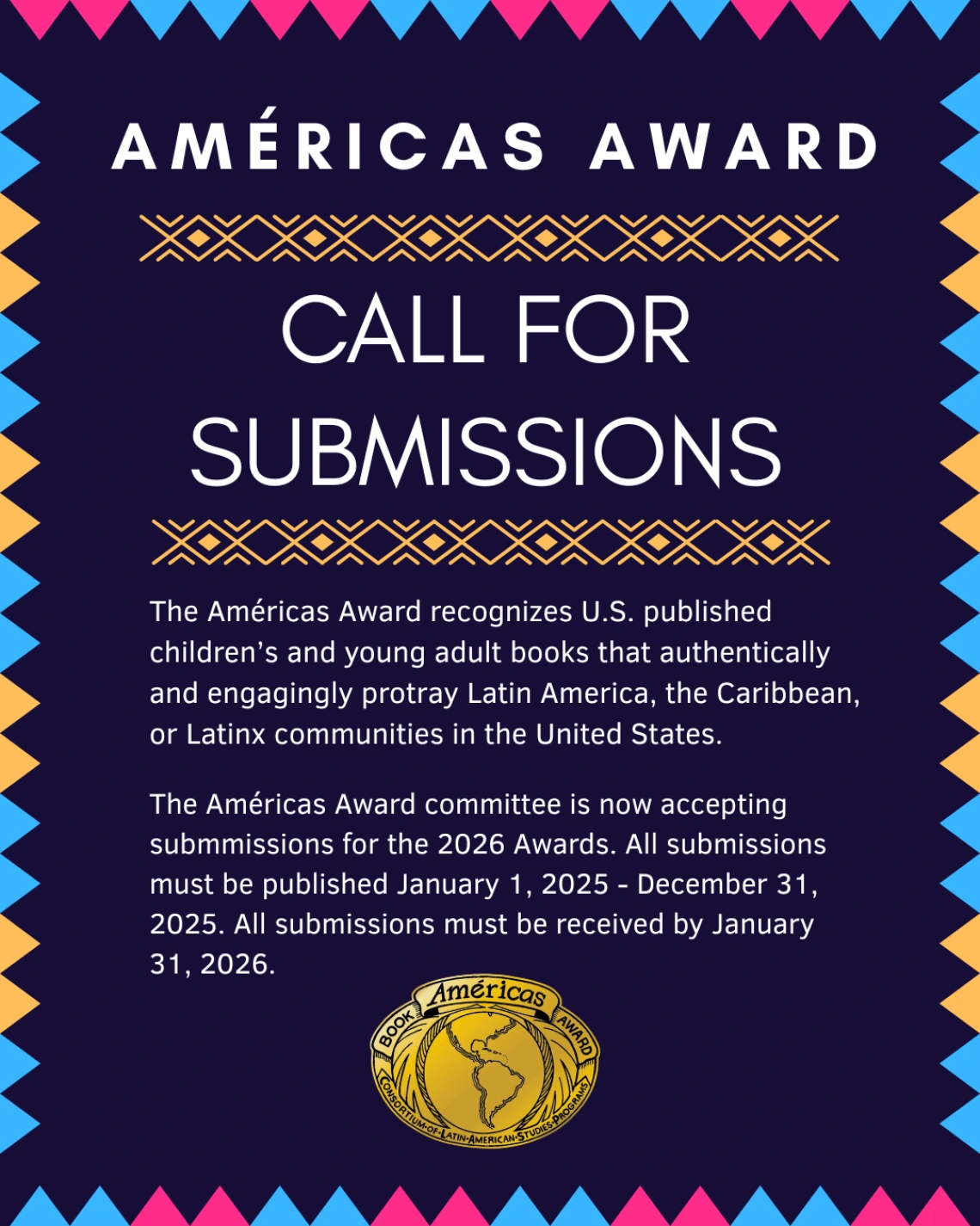 2025 Americas Award Call for Submissions