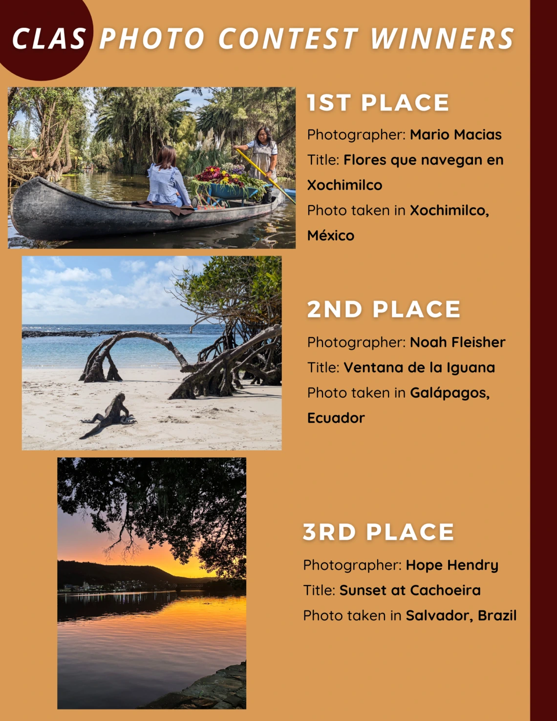 CLAS Photo CONTEST winners