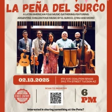 La Peña del SurCo: A Latin American Folk Music Gathering featuring El SurCo & Community Artists